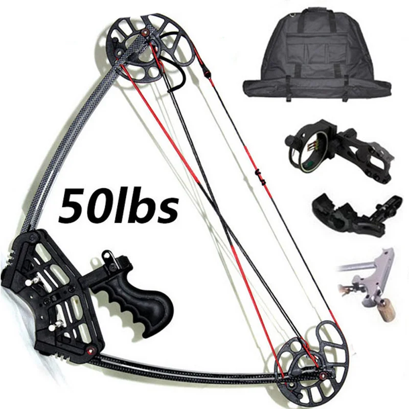 RH&LH HAN Triangle Hunting Compound Bow and Arrow sets 5 pin sight