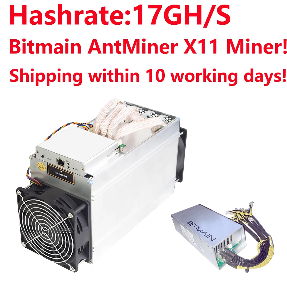 

In stock Bitmain ANTMINER D3 - With APW7 Power Supply 17GH/s DASHCOIN X11 MINER