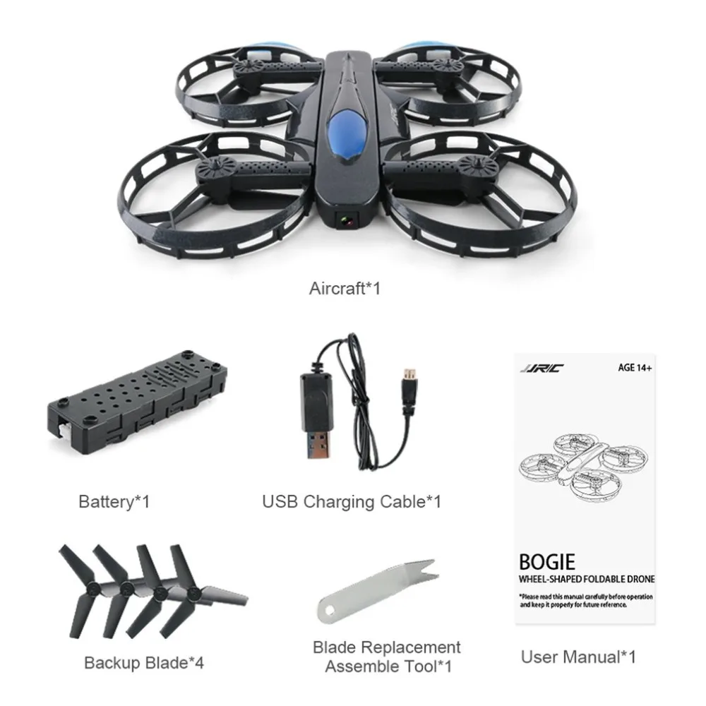 

JJR/C H45 BOGIE Wifi FPV Quadcopter RC Drone with 720P Camera Voice Control Altitude Hold Wheel Shaped Foldable Mini Drone