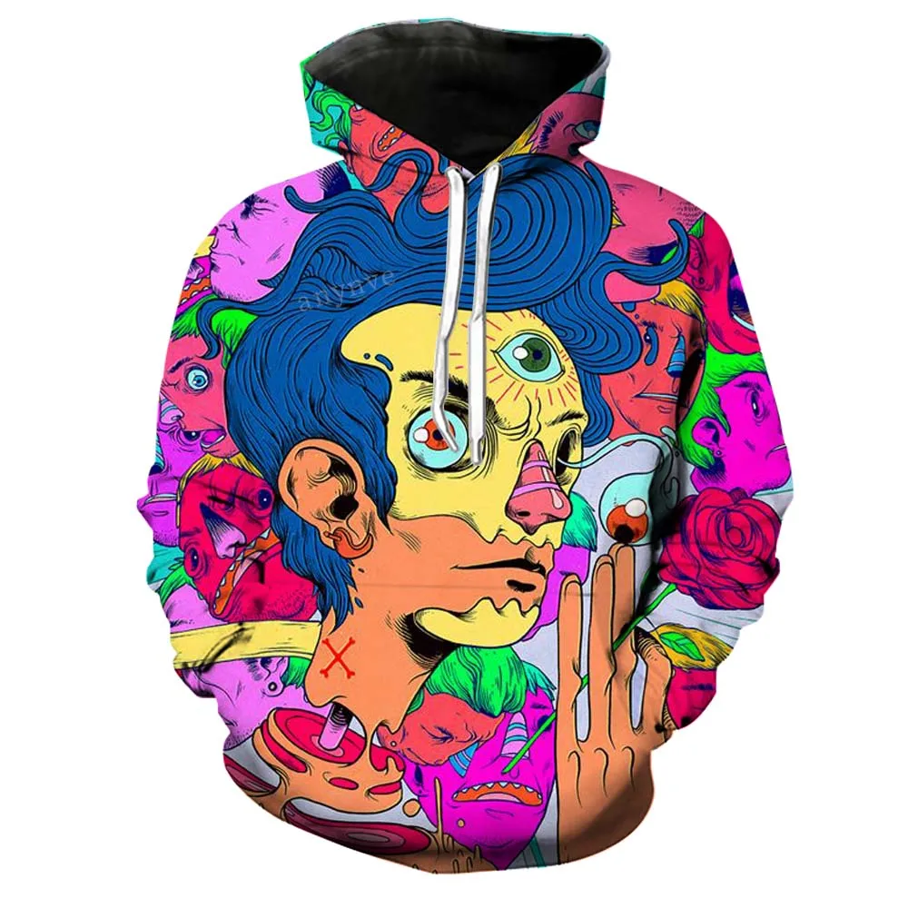 

Fashion Hip Hop Hoodies Mens Womens Gothic Funny Hooded Harajuku Sweatshirts Male Streetwear Boy Hoody Long Sleeve Make Clothes