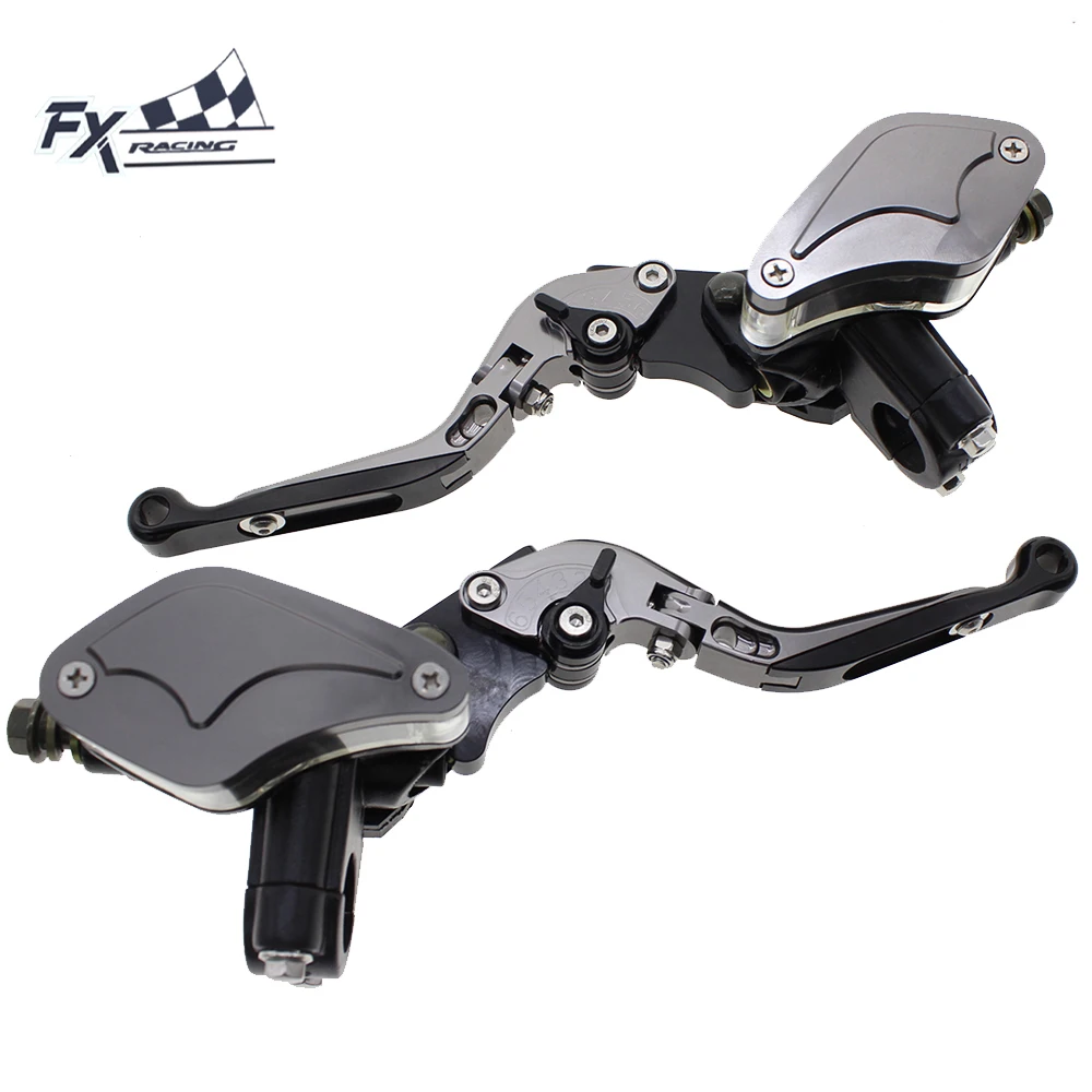 For 50-300CC Universal 7/8 22mm Motorcycle Folding Extendable Brake Clutch Lever Master Cylinder Hydraulic Brake Clutch Lever