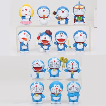 

New Arrival 6pcs/set 8pcs/set Doraemon Classic Anime Action Figure Cute Child Toys Christmas Gifts Dolls