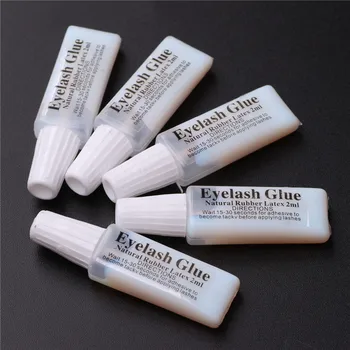 

High quality white portable false eyelashes glue eye lashes adhesive sample 1.5g