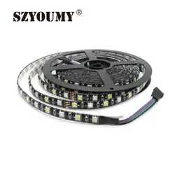 SZYOUMY RGBW 100 м 60 светодиодов/m светодиодные полосы rgbw RGB + холодные белые полосы Водонепроницаемый IP20 IP65 черный PCB DC12V SMD 5050 смешанный цвет