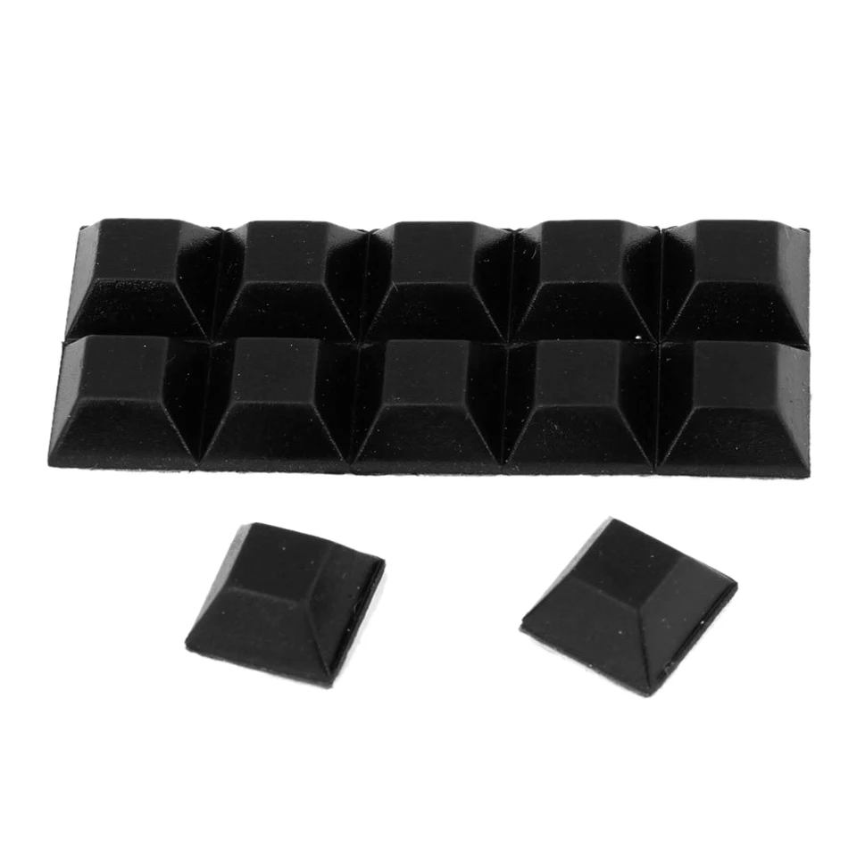 LHLL!Chair Furniture Square 12mmx12mmx6mm Self Adhesive Rubber Padsin Abrasives from Tools on