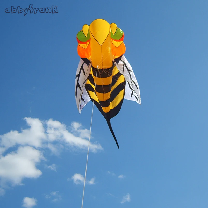 

Abbyfrank 3M Bee Animal Insect Flying Kite 3D Software Paragliding Breeze Easy To Fly Toy For Kids Cloth Outdoor Fun Sport Game