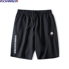 NOR Мужская мода Лоскутные шорты до колена хлопок сплошной цвет короткие брюки плюс размер шорты мужские повседневные уличные летние