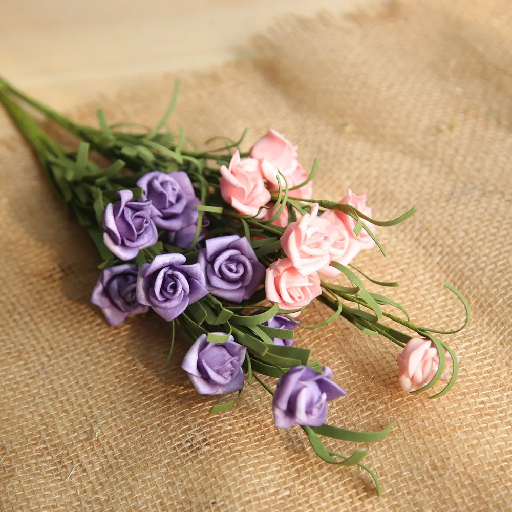 Реалистичные искусственные из ПЭ искусственные цветы, роза, цветочный свадебный букет, свадебная Гортензия, домашний декор, цветочный сад, многоцветный, 19MAR6