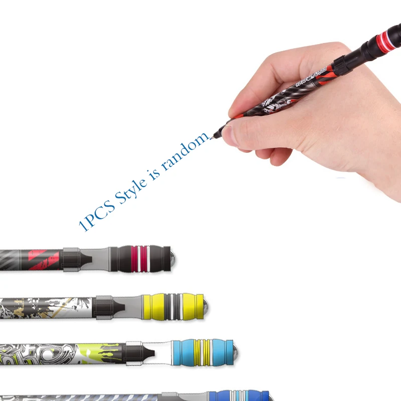 Super Cool Spinning Pen Rotating Gaming Ballpoint Pen Non Slip Coated Spin Rolling Blue Ink Refill Matting Finger Playing Pe