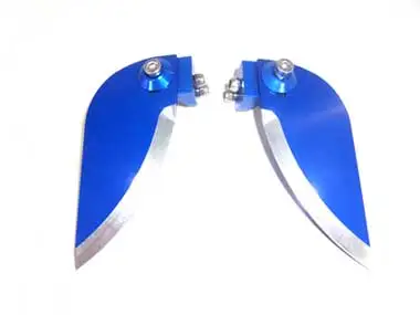 cpv rc boat parts 62187B  Aluminum Adjustable Turn Fin for Boats(2PCS)-24*54mm