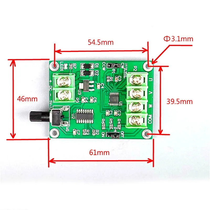 5 V-12 V DC бесщеточный драйвер платы контроллера для жесткого диска двигателя 3/4 провода