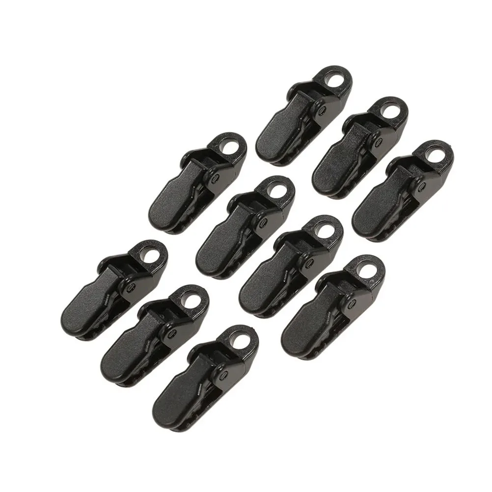 10* Eyelet Tarp Clips Tent Clamp Awning Camping Canopy Cover Fixing Pegs Sale UK 