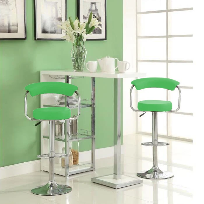JEOBEST 2 шт кожаный поворотный барный стул стулья регулируемая высота пневматический счетчик бар стул во Франции HWC - Цвет: green