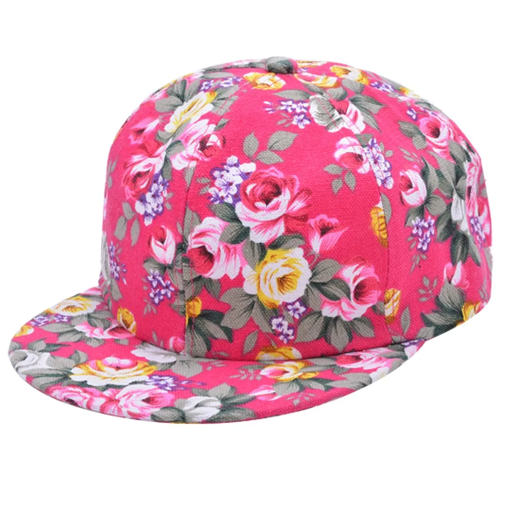 Новая мода цветочный Snapback Регулируемая Для мужчин Для женщин хип-хоп Кепки шляпа Головные уборы