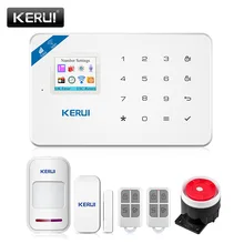 KERUI W18 WIFI GSM SMS Home Burglar Security Alarm System PIR Motion Detector APP Control Sensor Alarm Fire Smoke Detector Alarm