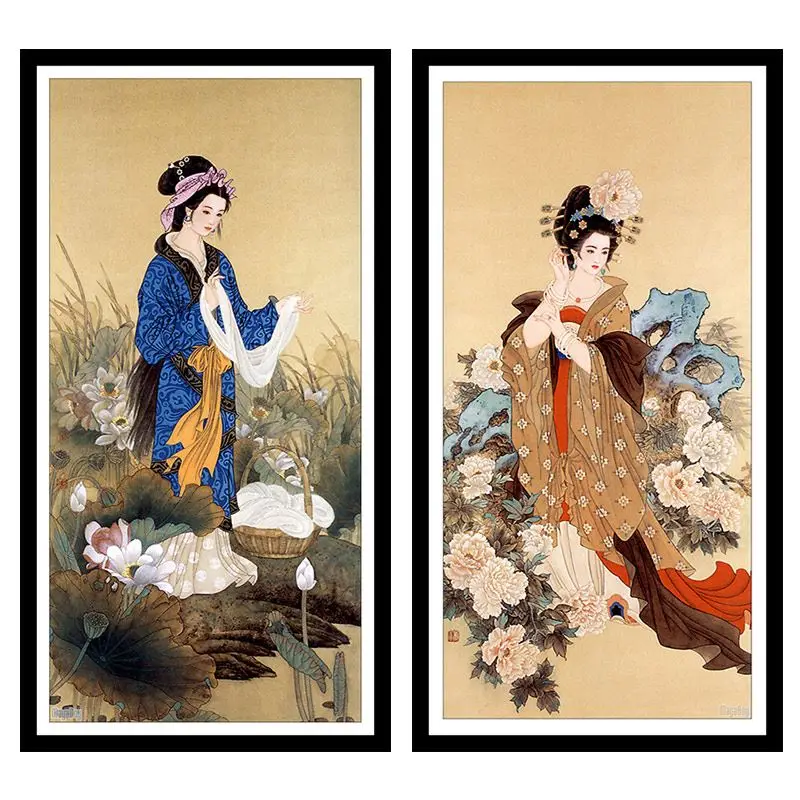 DIY Diamond Painting Chinese Ancient Beauty Home Decor Picture of