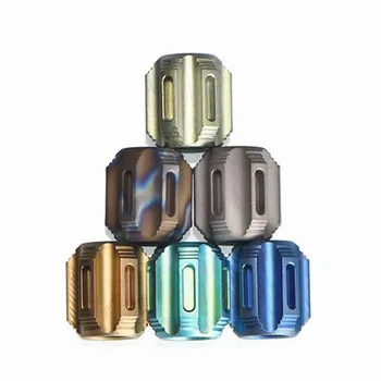 

P Titanium Alloy Knife Lanyard Knife Beads Paracord Can Fits 6pcs Tritium Tube Solid Outdoor Zipper Pull Bead EDC Multi Tools