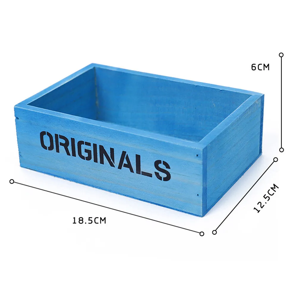 Горшок для садового растения декоративный винтажный суккулентный деревянный ящик ящики письмо прямоугольник стол цветочный горшок садовое устройство горшки-W
