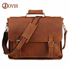 JOYIR Crazy Horse Genuine Leather Men Briefcase Casual Messenger Laptop Bag Business Men Briefcase Bag for Document Shoulder Bag JOYIR Crazy Horse Genuine Leather Men Briefcase Casual Messenger Laptop Bag Business Men Briefcase Bag for Document Shoulder Bag