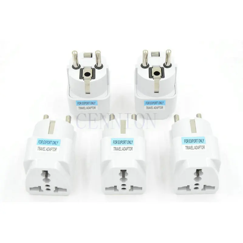 US EU UK AU to DE AC Power Plug Travel Adapter Converter 100pcs express shipping