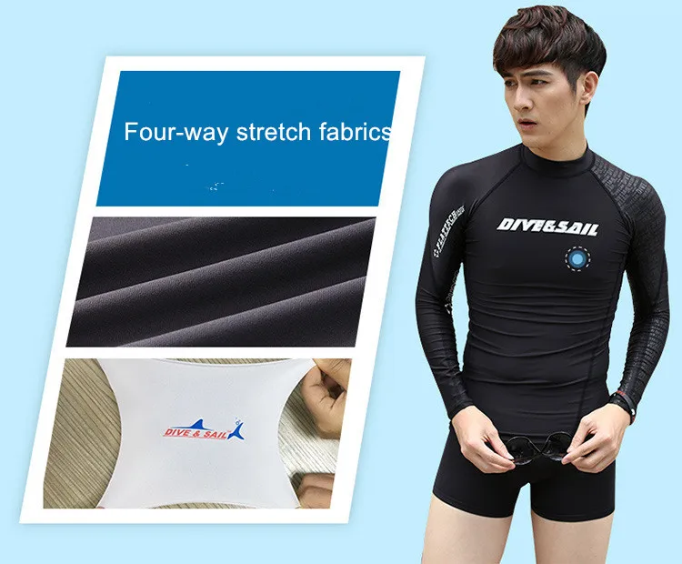 Для мужчин с длинными рукавами Медузы Tight печати открытый Купальники для малышек Защита от солнца prodected наружное Защита от солнца экран Сёрфинг Дайвинг Костюмы Для мужчин Спорт Рашгард
