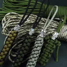 1 шт бусы на веревочке металлические подвески для паракордового браслета аксессуары для выживания DIY Подвеска пряжка для ремней ножа Paracord