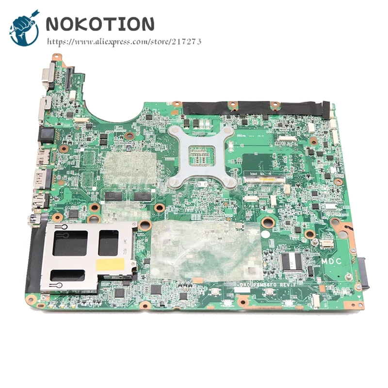 NOKOTION 580976-001 600816-001 DA0UP6MB6F0 для Hp pavilion DV6 DV6-2100 материнская плата для ноутбука PM55 DDR3 GT210M GPU Бесплатный процессор