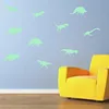 9Pcs Glow In The Dark Dinosaurs Toys Stickers Ceiling Decal Baby Kid Room 4