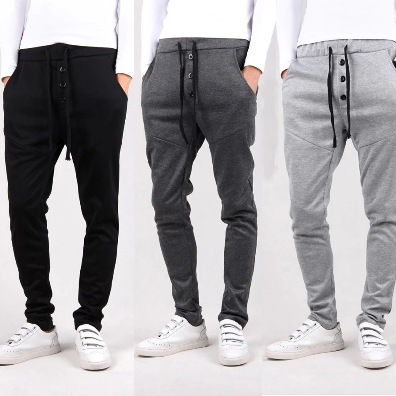 Men Sport Pants Long Trousers Tracksuit Fitness Workout Joggers Gym
