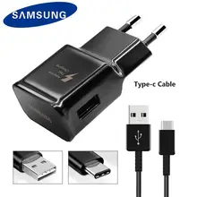 Оригинальное быстрое зарядное устройство samsung для Galaxy S9 S9 Plus Note 8 S8 S8 Plus, зарядное устройство для путешествий, 9,0 в, А, В, в, а, кабель type-C