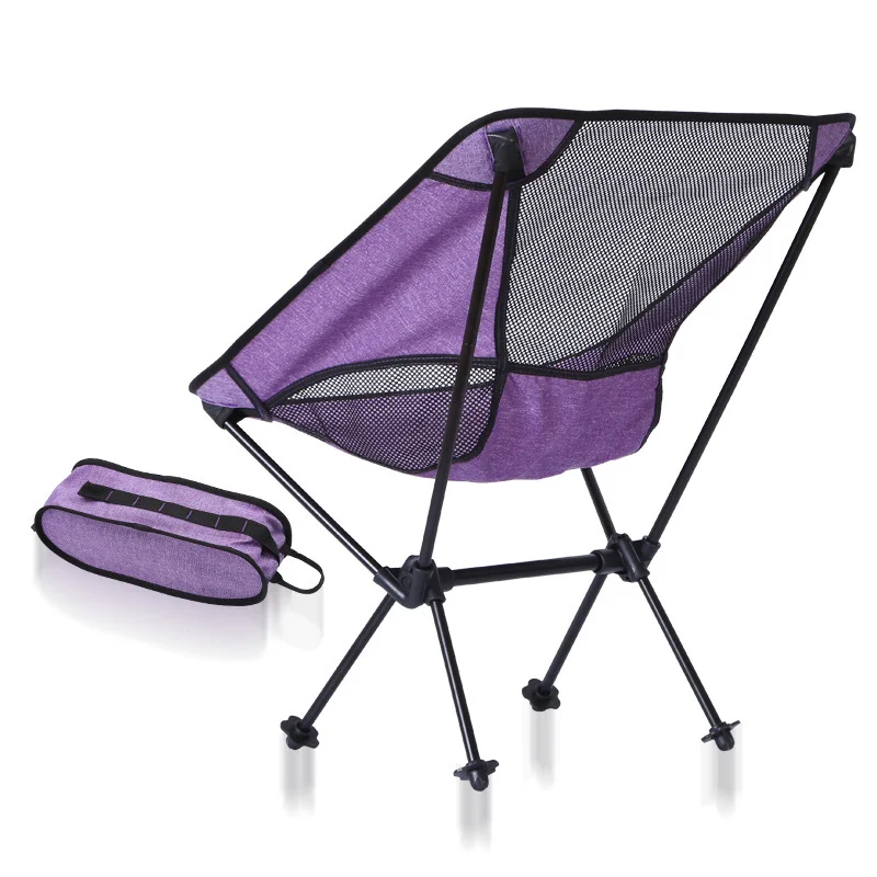 Уличное кресло для рыбалки, стул для кемпинга, уличная мебель, портативный Фиолетовый Синий Легкий вес 600D, Оксфордские стулья с матерчатой обивкой
