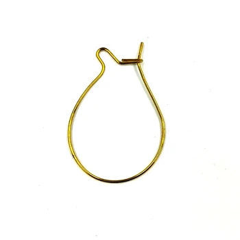 

SEA MEW 50 PCS 32*0.6mm Copper Ear Hook Raw Brass Silver Color Plated Pins Earrings Accessories For Jewelry Making