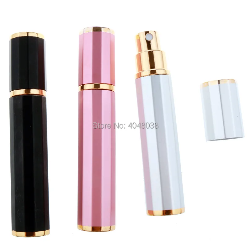 Delicate 8 ML Perfume Refillable Bottle Empty Rhombus Glass Liner Cosmetic Container Toner Spray Pump Bottle Sample Atomizer (2)