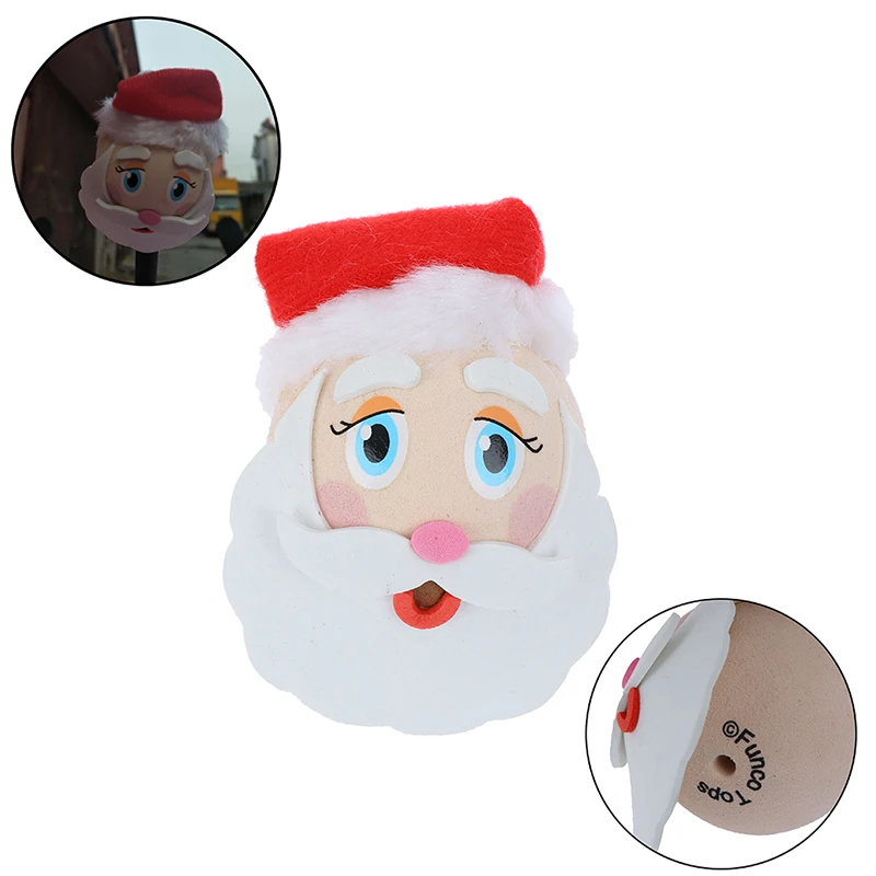 

1Pc Car Styling Roof Ornament Cute santa claus antenna balls Cartoon Doll Antenna Balls Plush EVA Foam Aerial Toppers Decoration