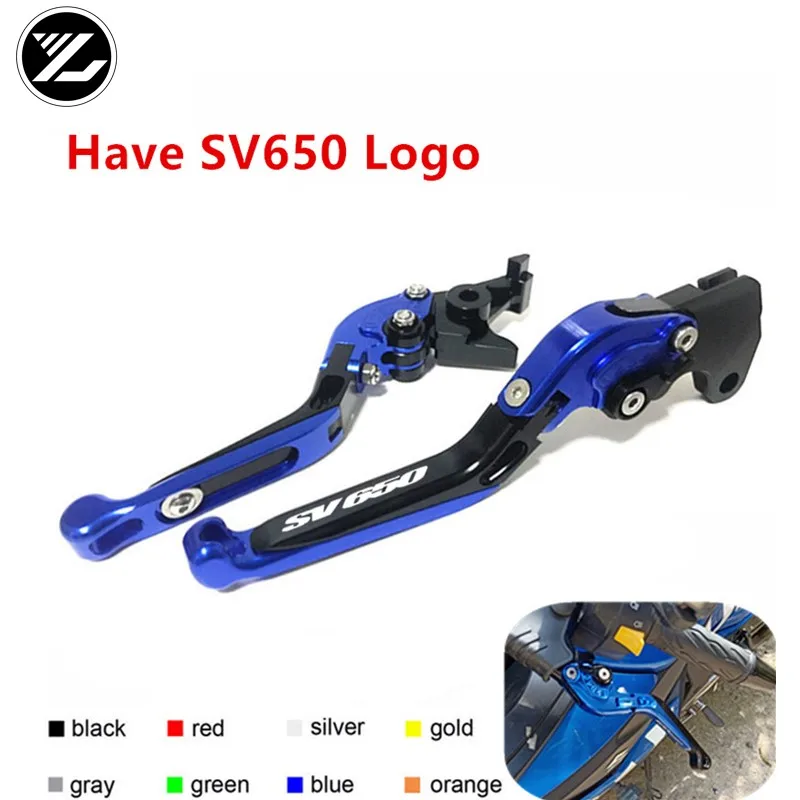 

Have SV650 Logo For SUZUKI SV 650 SV 650S SV650 SV650S KATANA 1999-2009 Motorcycle Folding Extendable Brake Clutch Levers