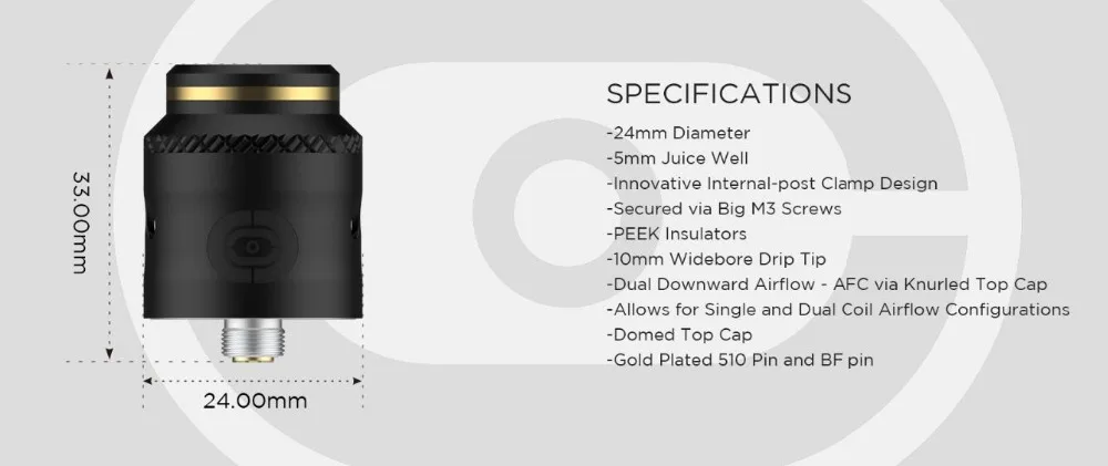 Augvape Occula 24mm RDA-3