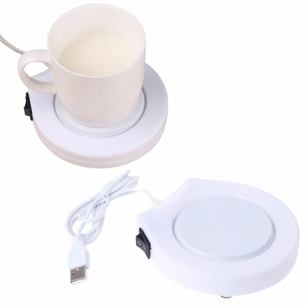 Portable USB Electric Powered Drink Cup Warmer Pad Plate For Office and