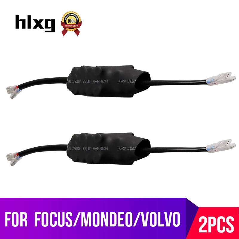 HLXG 2 шт. для focus mondeo volvo автомобильный фонарь для фар H7 светодиодный canbus H8 H11 9005 HB3 9006 HB4 светодиодный декодер для автомобиля