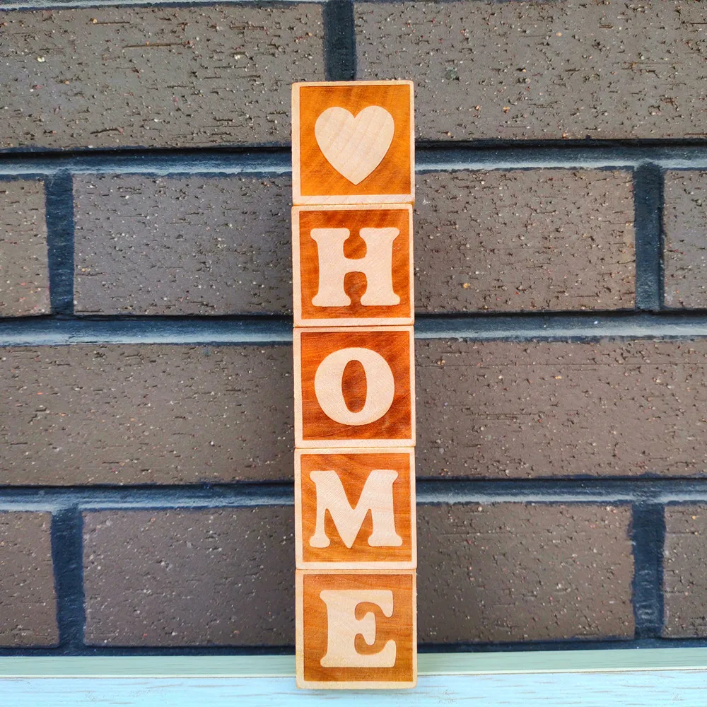 5 шт. деревянные буквы алфавита дома с сердцем блоки для детской спальни фотосессии украшения домашнего декора новоселье подарок