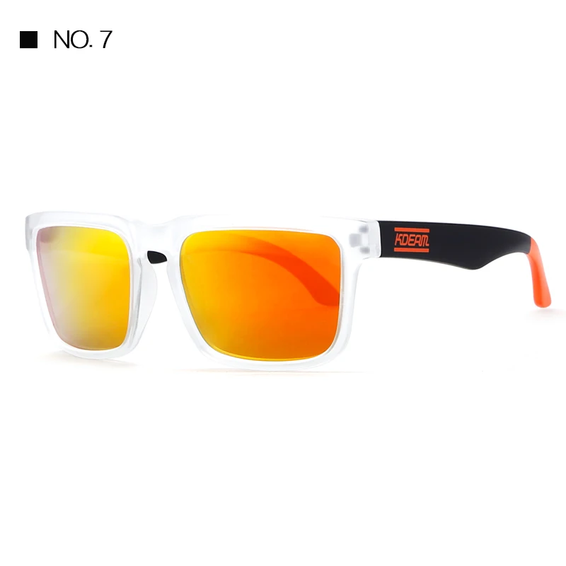 KDEAM очки антибликовым покрытием Мода квадратный Для мужчин поляризационные Солнцезащитные очки для женщин Брендовая дизайнерская обувь летние Защита от солнца Очки Polaroid полный пакет - Цвет линз: C7