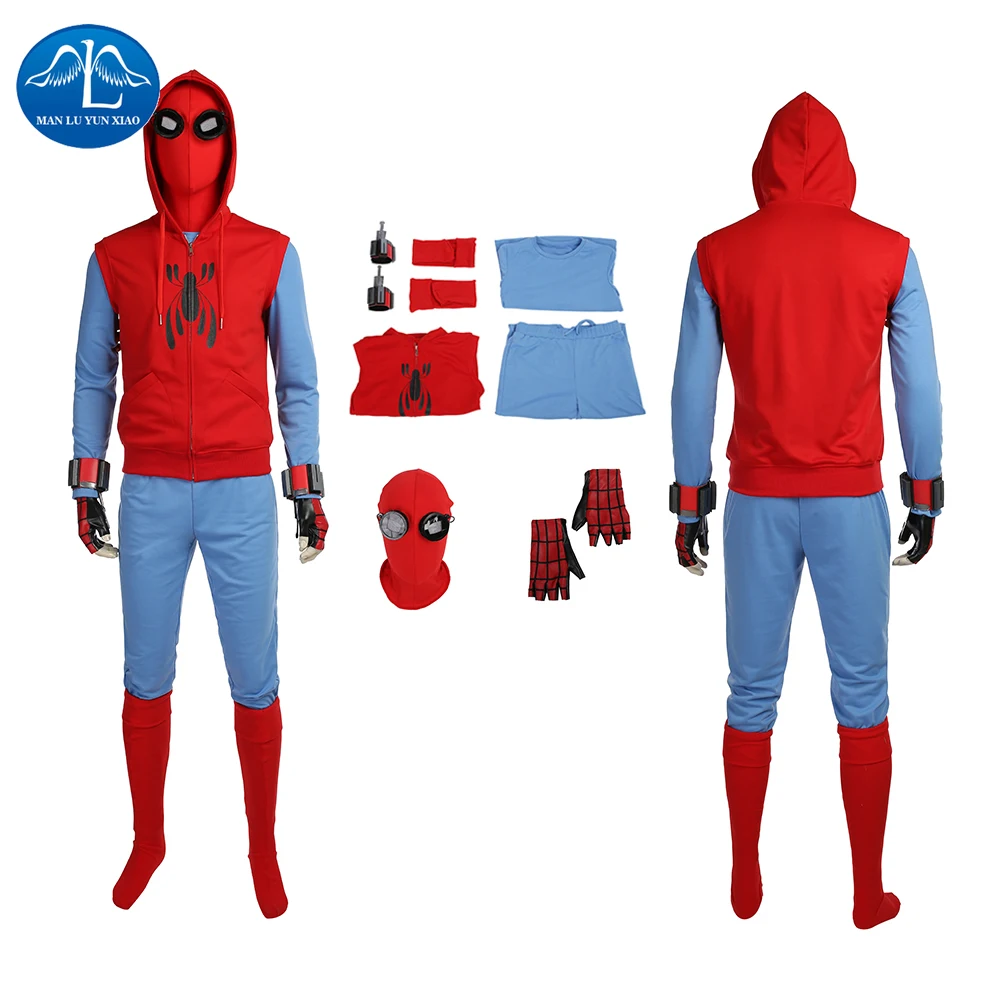 Manluyunxiao Spiderman Homecoming Cosplay Costume Tom Holland