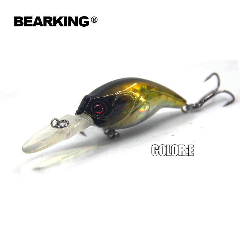 Bearking 5pcs/lot,Hot model,A+ fishing lures,crank 76mm,8.5g dive 2m floating.each lot 5pcs,free shipping