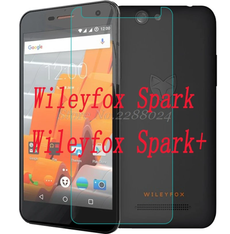 

2PCS Smartphone Tempered Glass 9H Explosion-proof Protective Film Screen Protector mobile phone for Wileyfox Spark+ / Spark