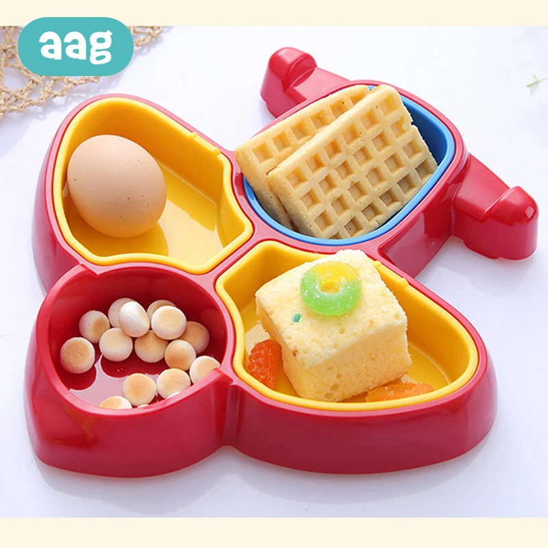 

AAG BPA Free Baby Food Storage Plate Foods Cartoon Foods Supplement Bowl Partition Children Food Box Kids Training Tableware 20