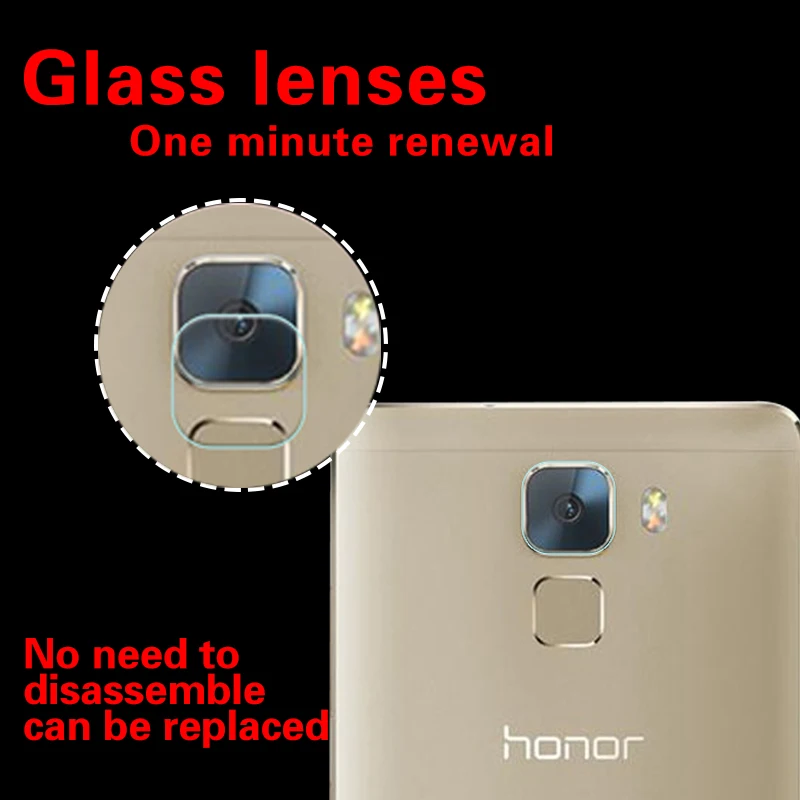 

Ultra-thin Rear Camera Lens Tempered Glass Film For Huawei Honor 7 5.2" Anti-shatter Film Back Camera Lens HD Protective Film