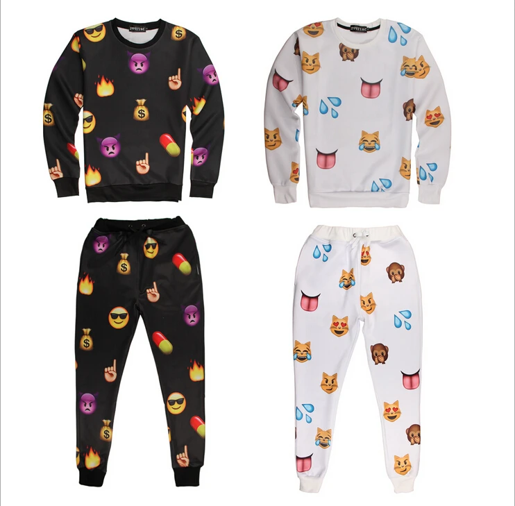 Emoji Outfit For Women/Men Unisex Emoji Joggers Set New Arrival 3D