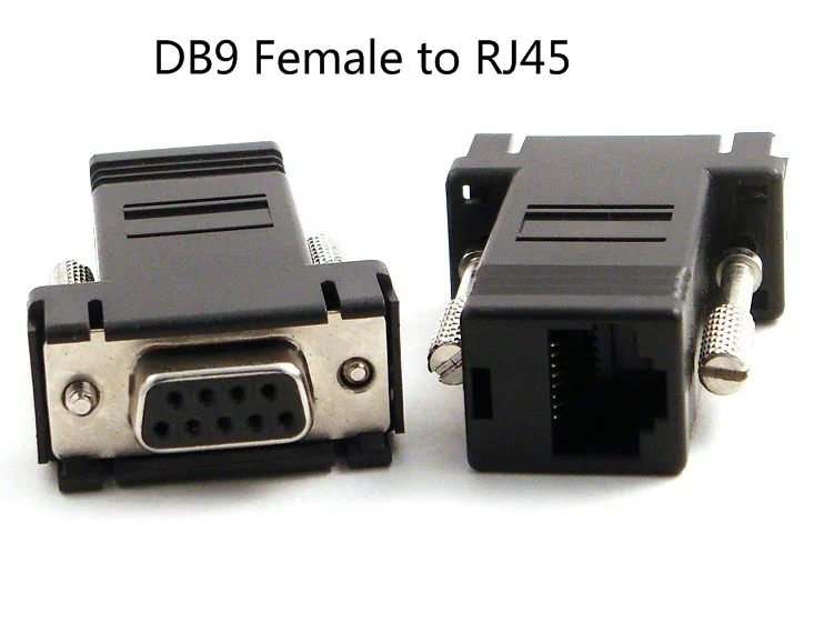 bilder für Freies Verschiffen RS232 Db9 zu RJ45 buchse Adapter, 100 Teile/los bilder für Freies Verschiffen RS232 Db9 zu RJ45 buchse Adapter, 100 Teile/los
