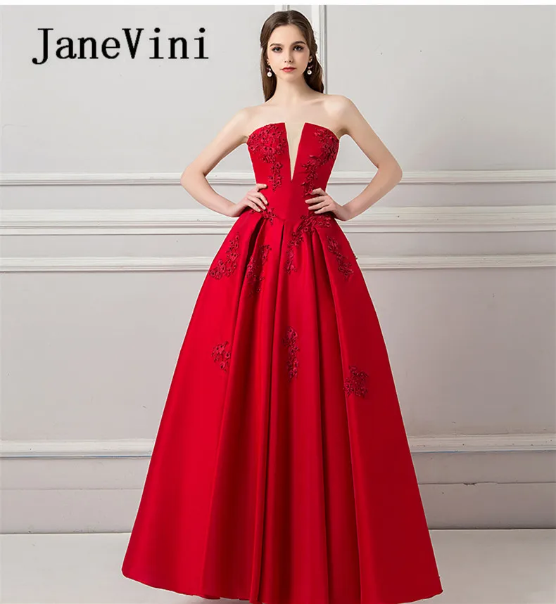 red gown for maid of honor