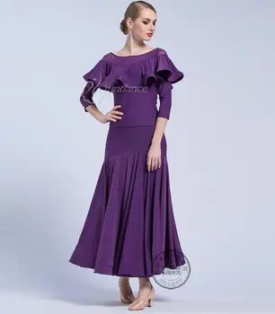 

Black Ballroom Dress For Women Ballroom Practice Dresses Waltz Tango Dance Wear Skirt Standard Flamenco Dance Costumes 156b