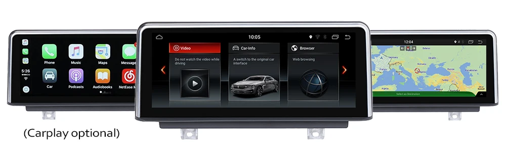 Cheap Android 8.0 up Car GPS DVD Multimedia Player For BMW 1 Series 2018~2019 EVO Original Style Touch Screen Google System 10